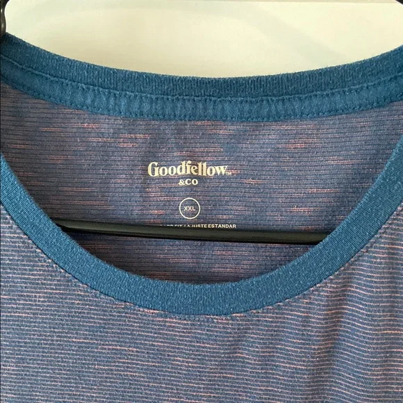 Goodfellow & Co Blue Short Sleeve Tee 2XL - Picture 2 of 4